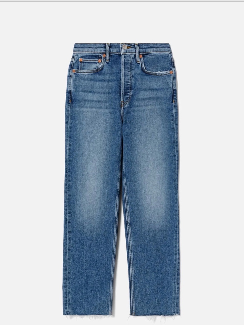 Re/Done Comfort Stretch High Rise Stove Pipe Ladies Jean Size 26